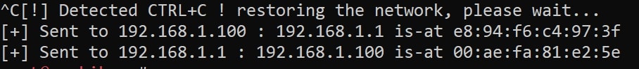 Restoring the original addresses