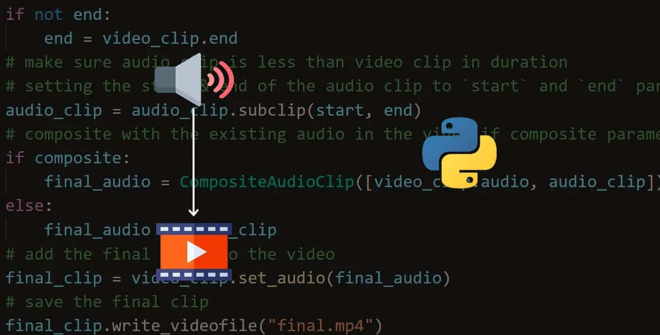 How to Add Audio to Video in Python