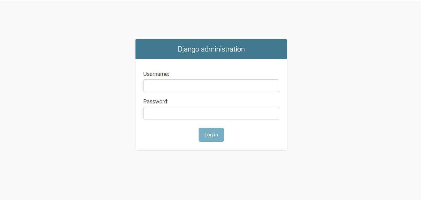 Django admin site