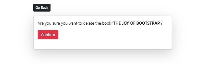 Deleting a book