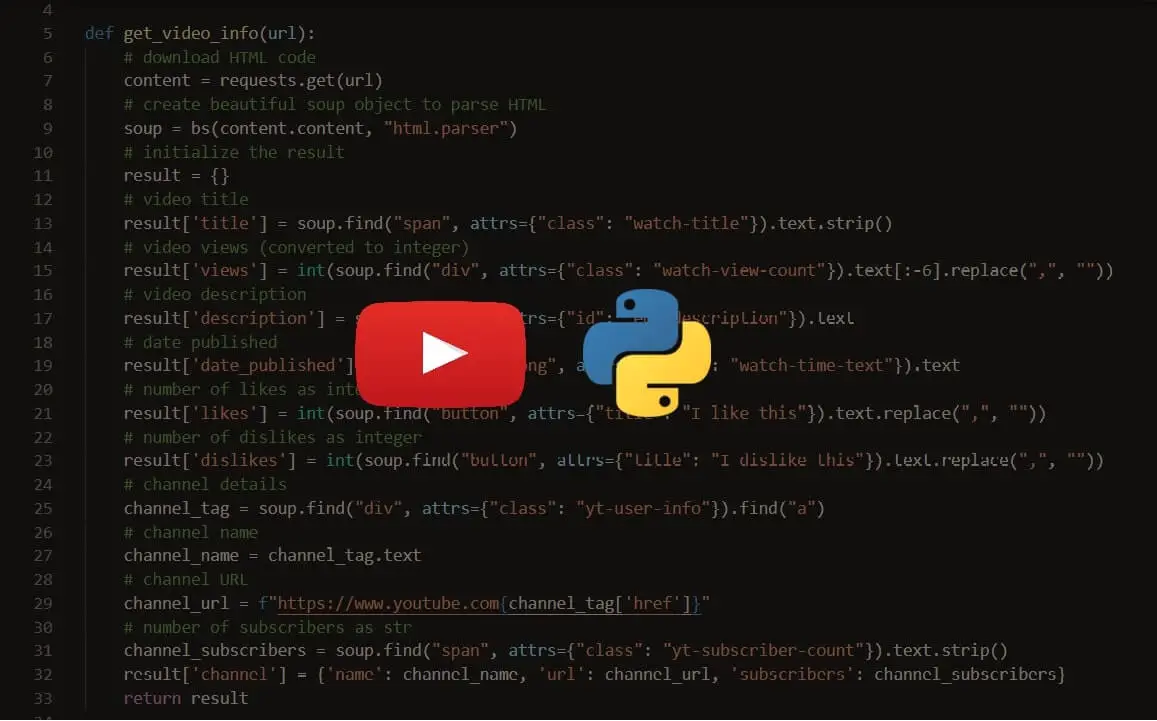 How to Extract YouTube Data in Python