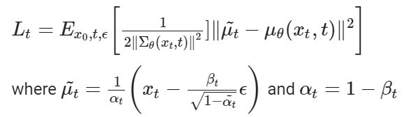 Diffusion loss function