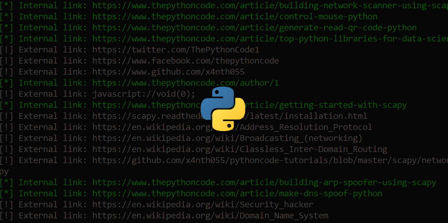 How to Extract All Website Links in Python