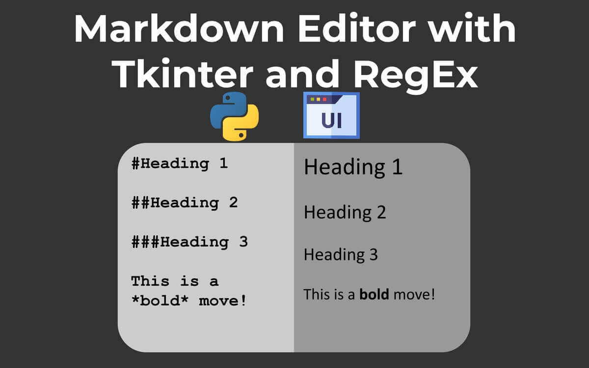 How to Make a Markdown Editor using Tkinter in Python