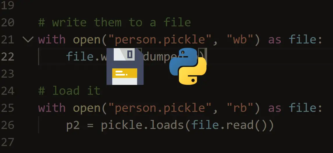 How to Use Pickle for Object Serialization in Python - Python Code