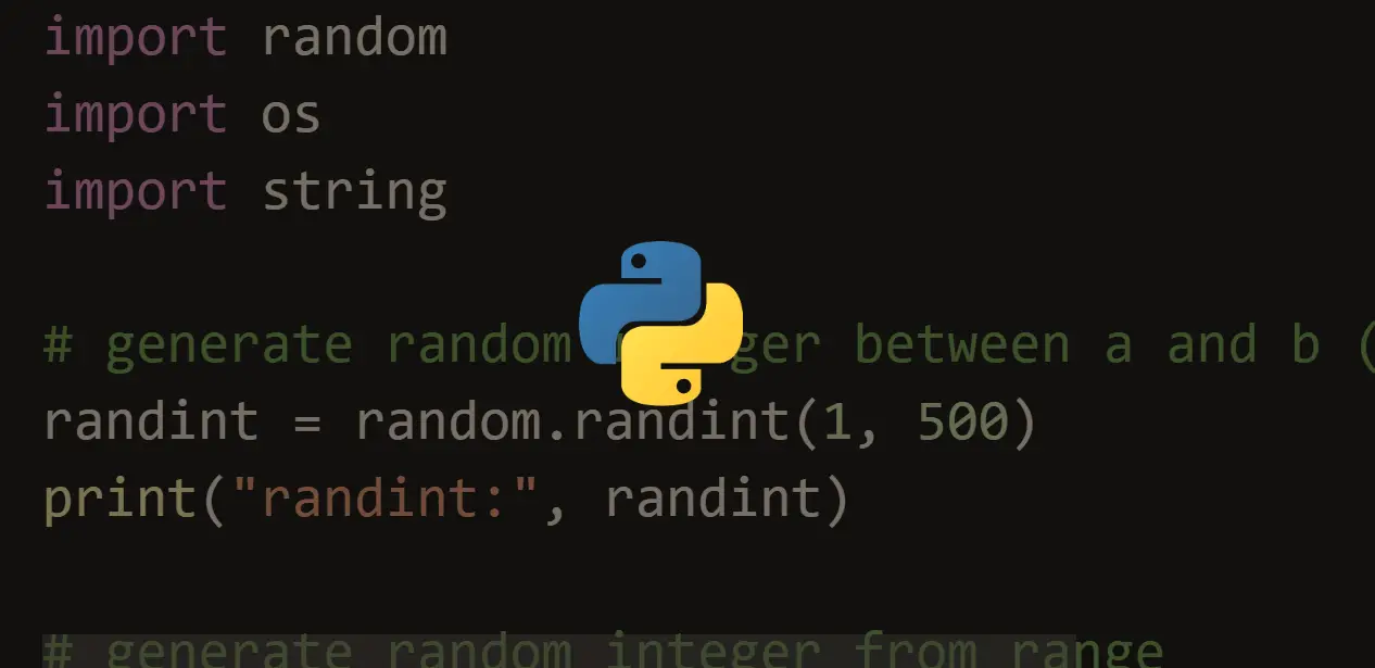 myself dash Decorative How to Generate Random Data in Python - Python Code