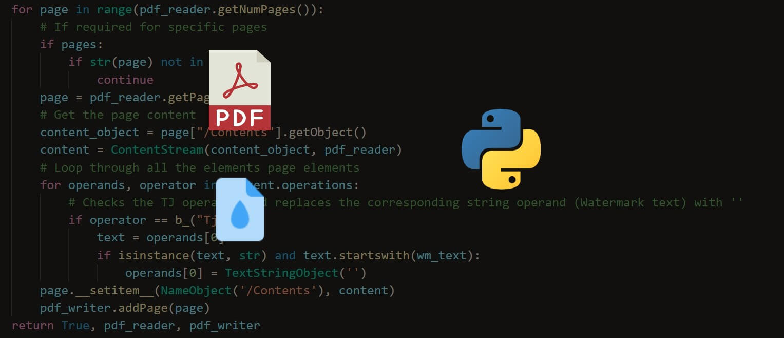 How To Watermark Pdf Files In Python Python Code Reading pdf metadata python