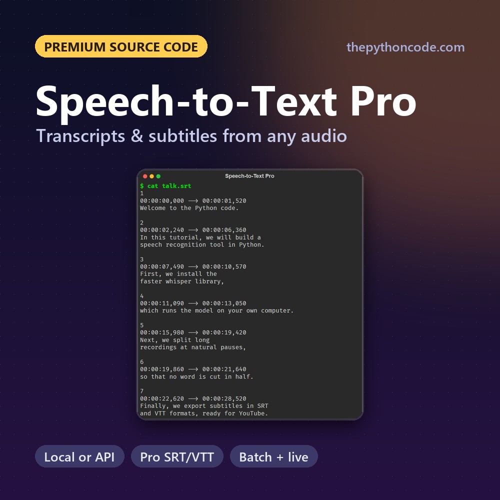 Speech-to-Text Pro